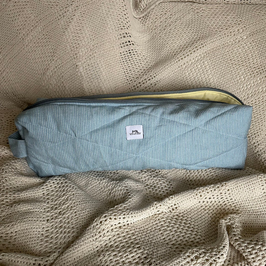 Blue and White Hair Tools Bag
