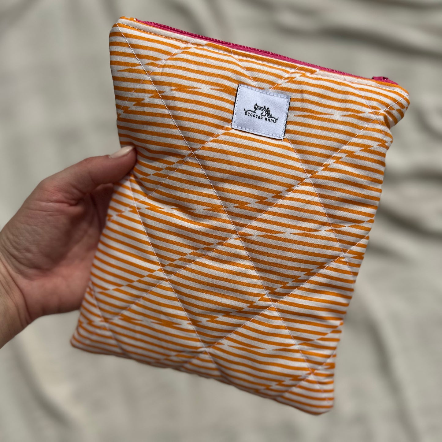 Groovy Orange Stripes Kindle Sleeve