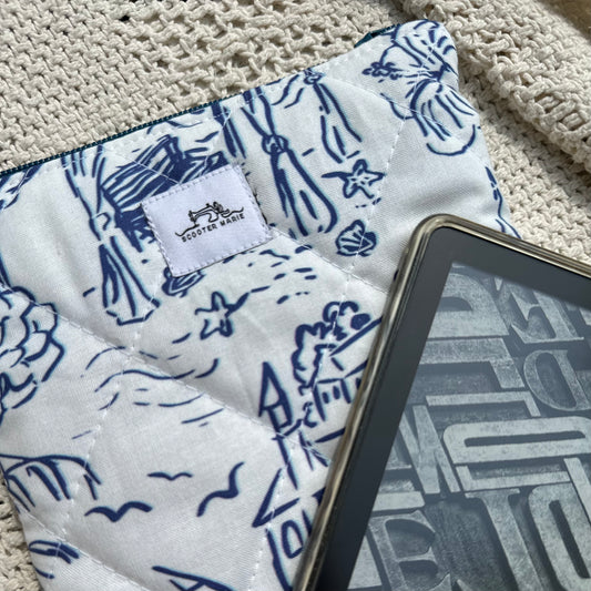 Coastal Toile Kindle Sleeve