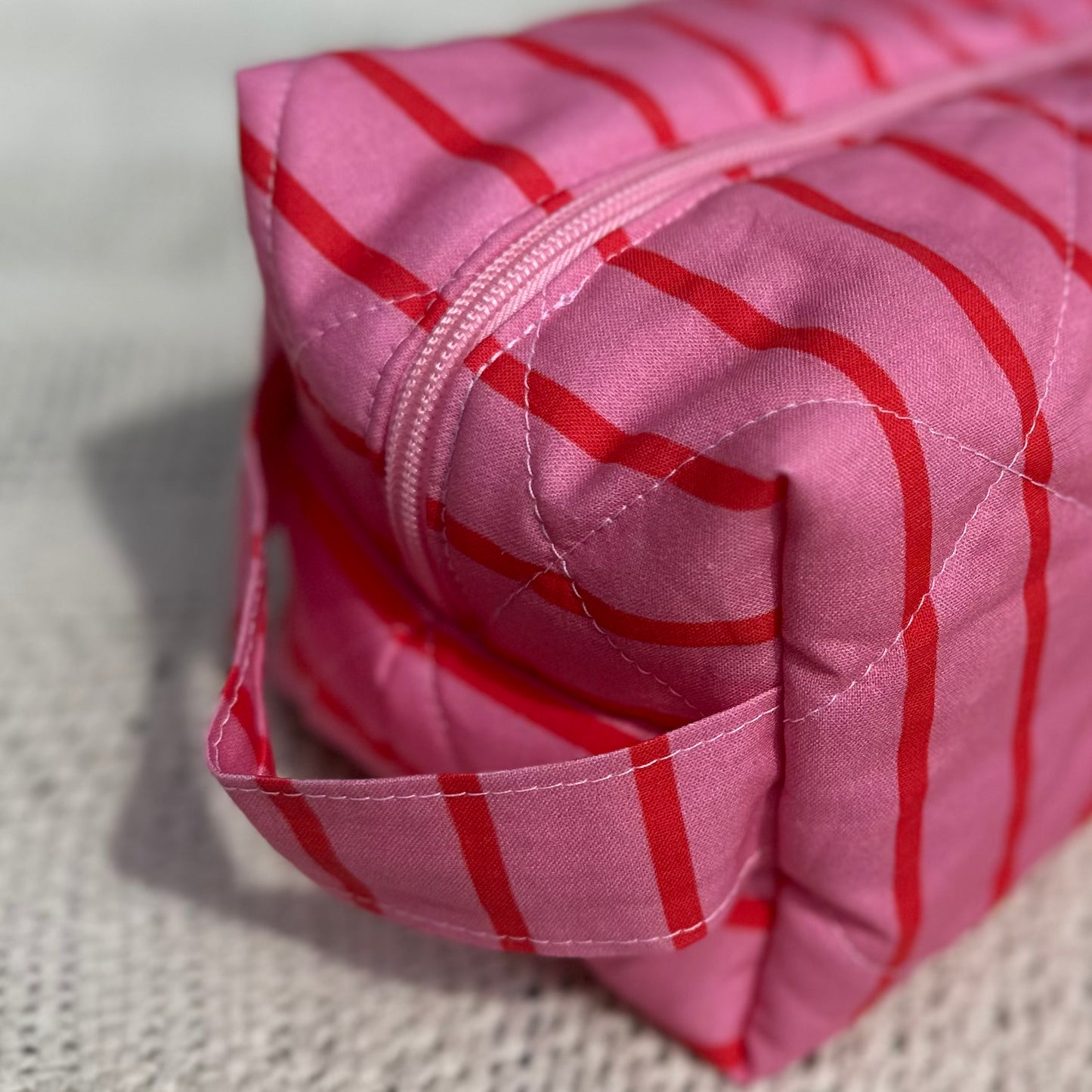 Pink and Red Candy Stripe Small Boxy