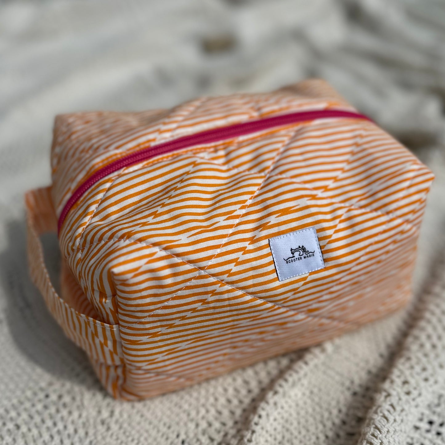Groovy Orange Stripes Small Boxy