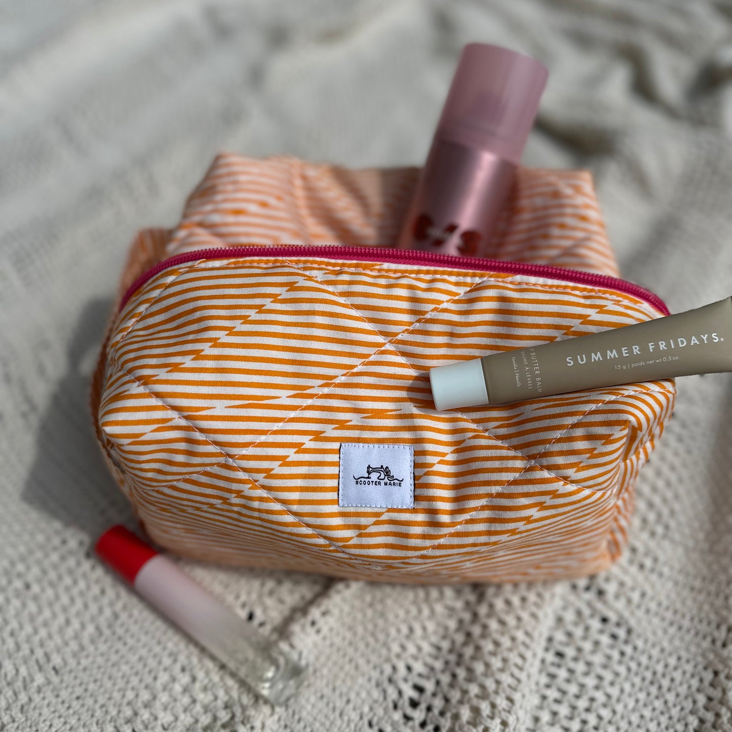 Groovy Orange Stripes Small Boxy