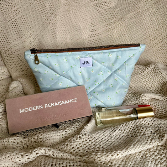 Blue Floral Pouch