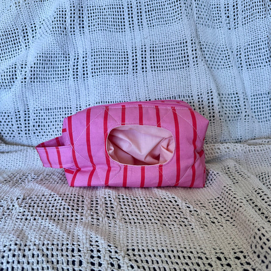 Pink Stripe Diaper Bag