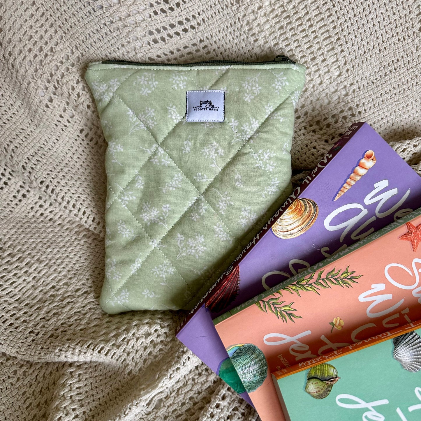 Green Floral Kindle Case