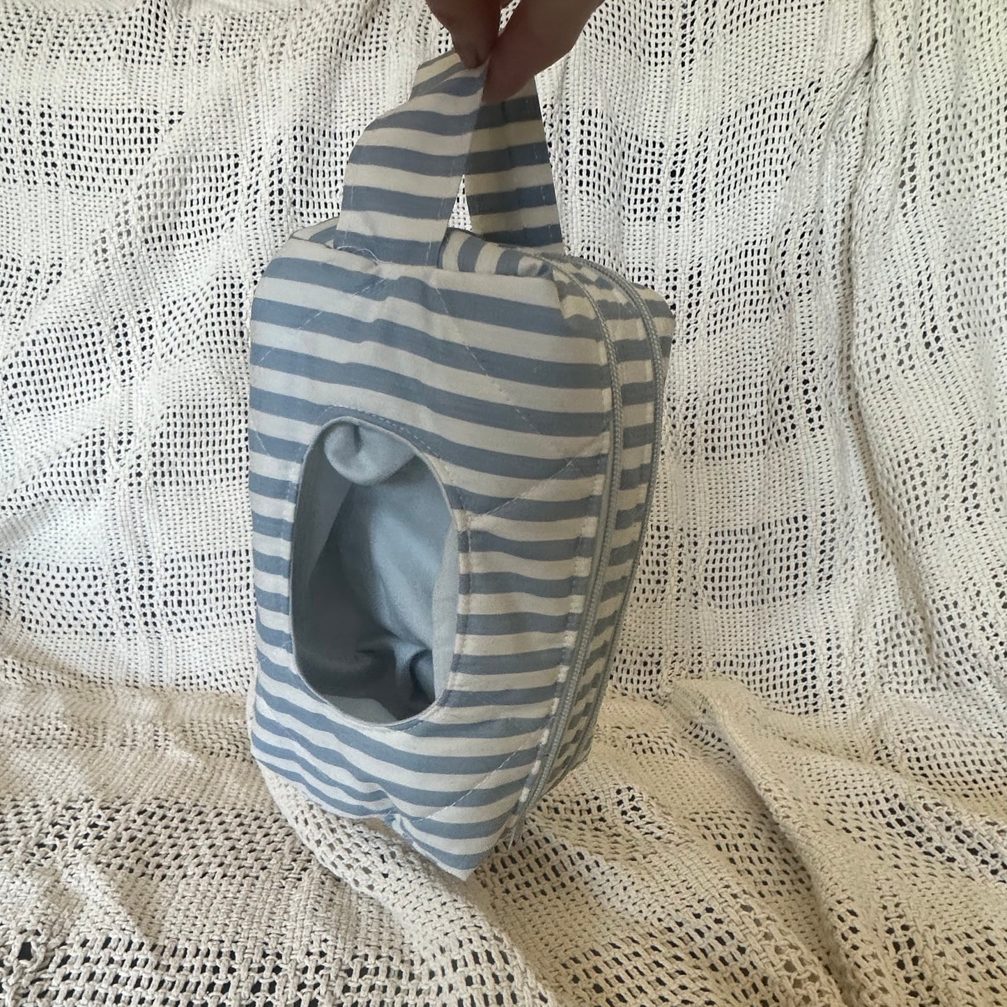 Blue Stripe Diaper Bag