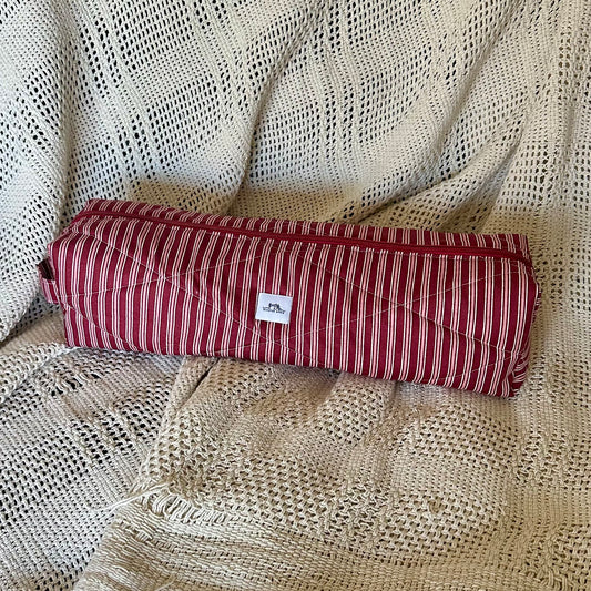 Burgundy Stripes Hair Tools Bag