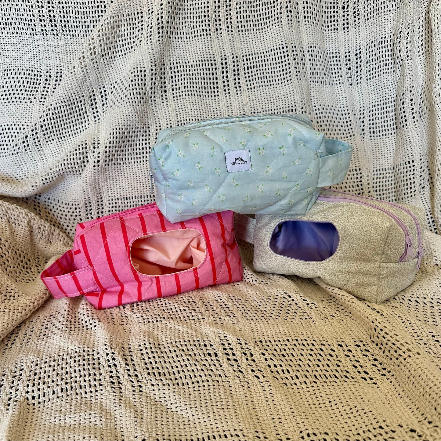 Pink Stripe Diaper Bag