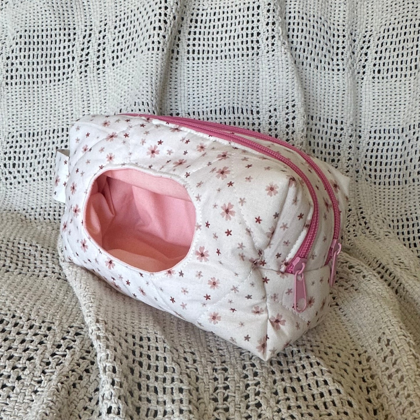 Pink Floral Diaper Bag