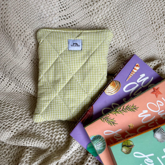 Green Checkered Kindle Case