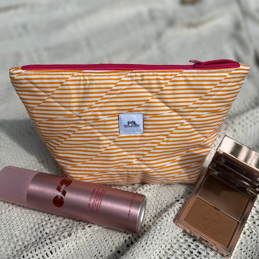Groovy Orange Stripes Pouch